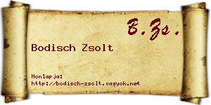 Bodisch Zsolt névjegykártya